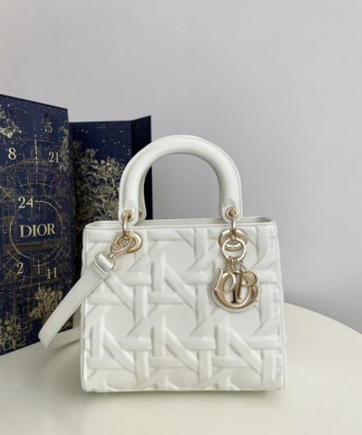 Replica Lady Dior Medium White