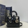 Replica Lady Dior Mini Black Patent - high-end replica designer purse