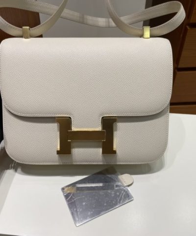 Replica Hermès Constance 24Cm Creamy White - top-grade luxury bag dupe