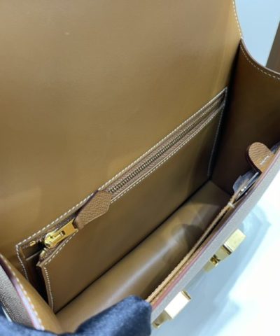 Replica Hermès Constance 24Cm Golden Brown - elite factory replica handbag