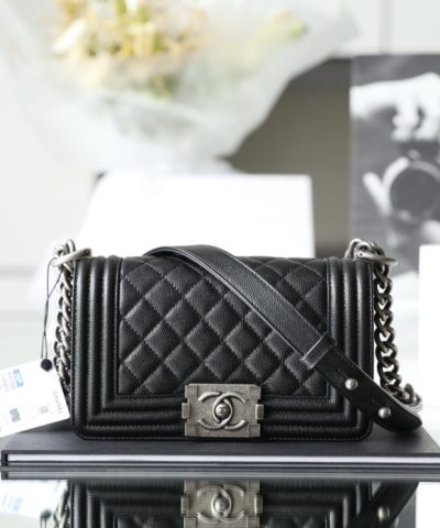 CHANEL Le Boy Black Small - high-end replica designer purse