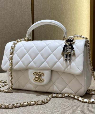 CHANEL CF 20 cm Lion White - high-quality designer bag dupe