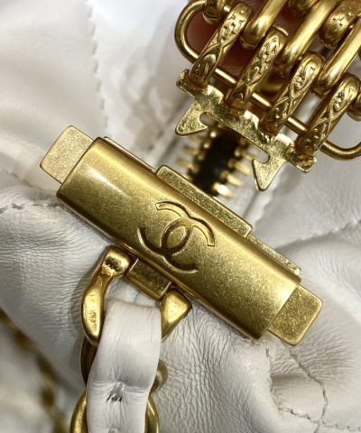 CHANEL 22s Rhinestone Hobo White - high-end replica designer purse