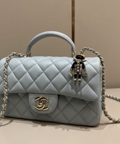 CHANEL CF 20 cm Lion Grey - affordable luxury replica bag