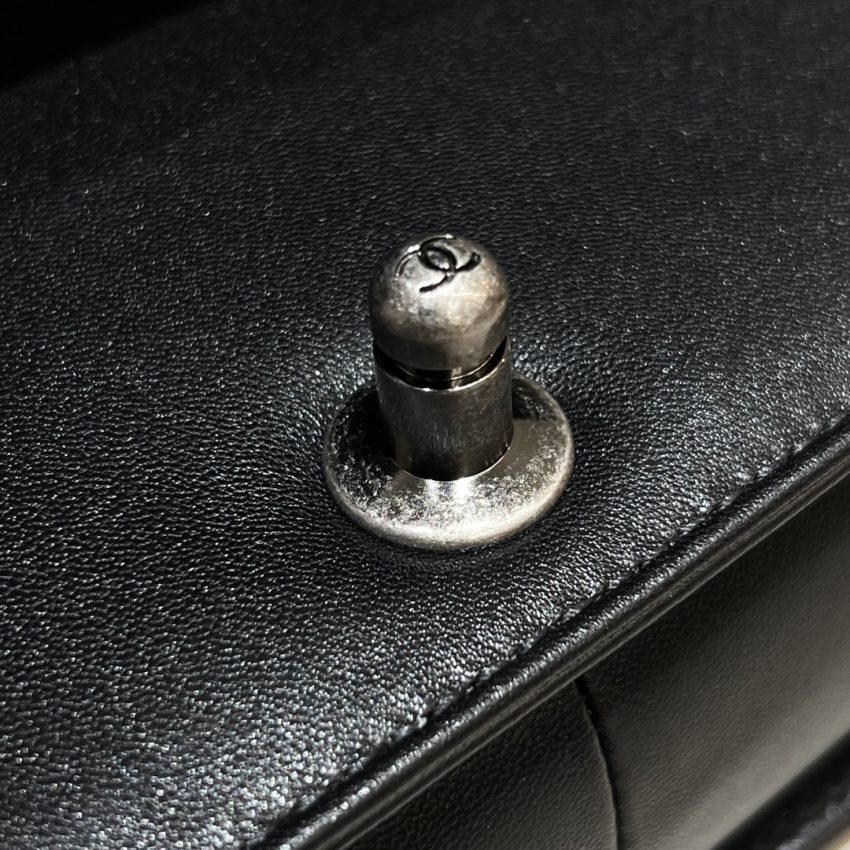 CHANEL Le Boy Large Black Silver - premium superclone handbag