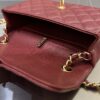 CHANEL Classic Flap 20cm Burgundy - top-grade luxury bag dupe