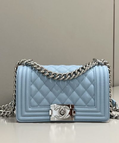 CHANEL Le Boy Light Blue - designer handbag clone