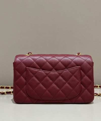 CHANEL Classic Flap 25cm Burgundy - premium superclone handbag