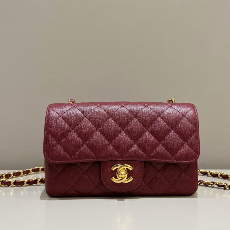 CHANEL Classic Flap 25cm Burgundy - affordable luxury replica bag