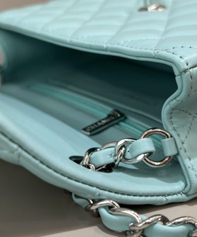 CHANEL Classic Flap 20cm Tiffany - high-quality designer bag dupe