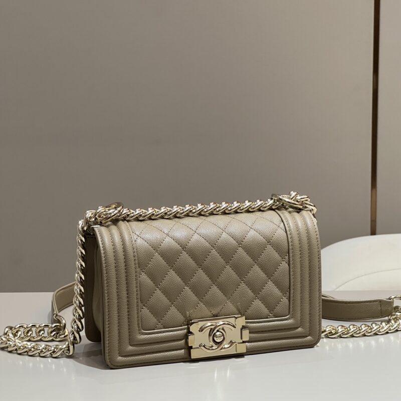 CHANEL Le Boy Milk Tea - designer handbag clone