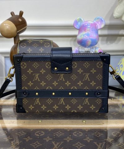 Replica Louis Vuitton Petite Malle Dark Brown - top-grade luxury bag dupe