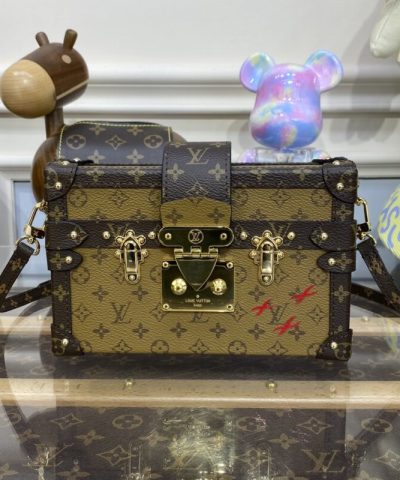 Replica Louis Vuitton Petite Malle Brown - 1:1 premium replica handbag