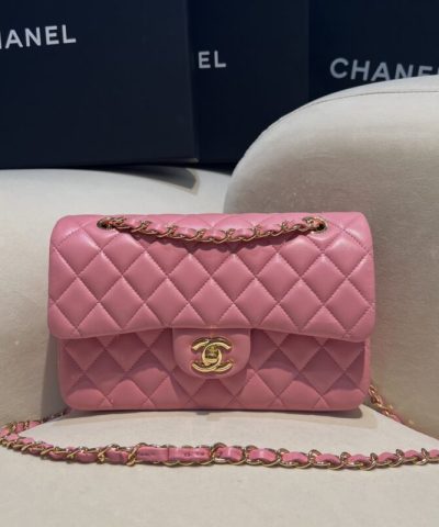 CHANEL Classic Flap 23cm Pink