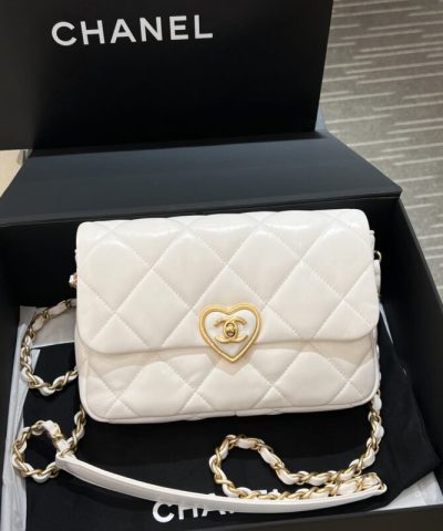 CHANEL 23s Love Enamel Flip Bag Pink - 1:1 premium replica handbag