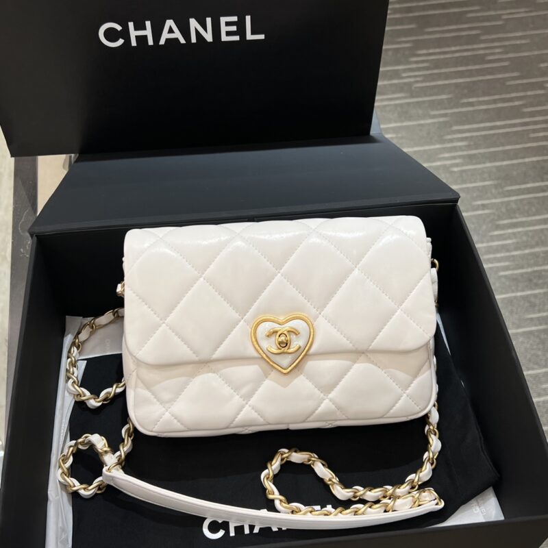 CHANEL 23s Love Enamel Flip Bag Pink - 1:1 premium replica handbag
