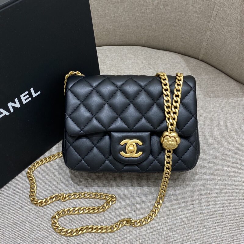 CHANEL Camellia Flap Black - premium superclone handbag