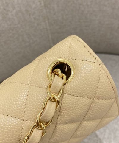 CHANEL Classic Flap 20cm Apricot - affordable luxury replica bag