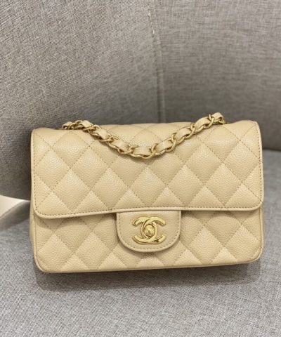 CHANEL Classic Flap 20cm Apricot - high-end replica designer purse