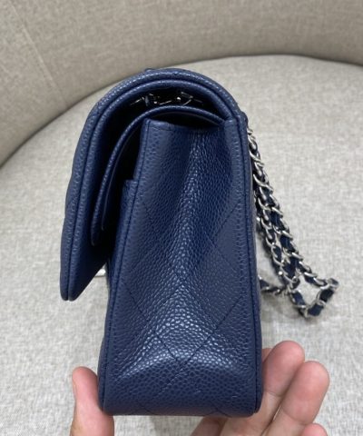 CHANEL Classic Flap 25cm Sea Blue - affordable luxury replica bag