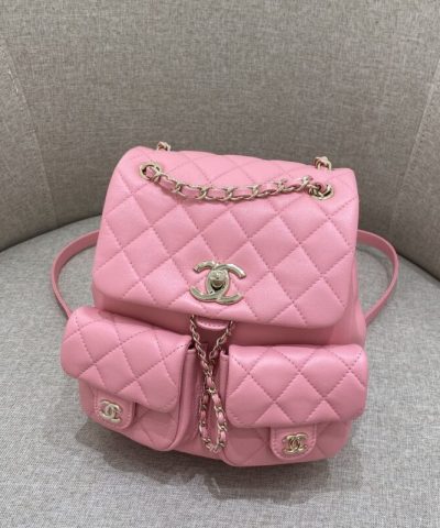CHANEL 23A Backpack Small Pink - premium superclone handbag