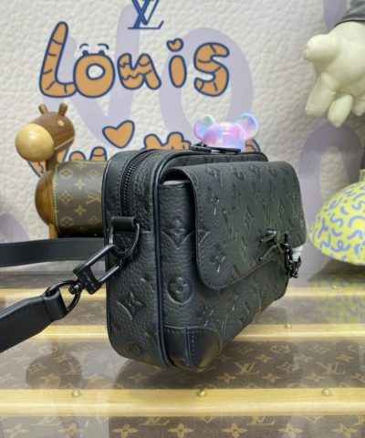 Replica Louis Vuitton Steamer Messenger Black - 1:1 premium replica handbag