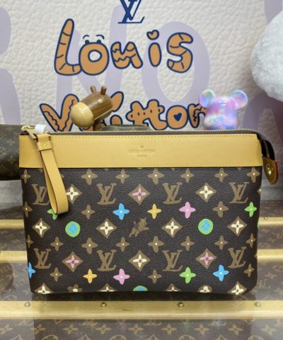 Replica Louis Vuitton Pochette Voyage Brown - 1:1 premium replica handbag