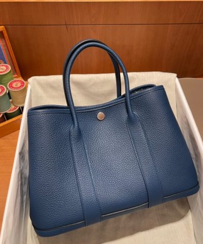 Replica Hermès Garden Party 30Cm Ocean Blue - designer handbag clone