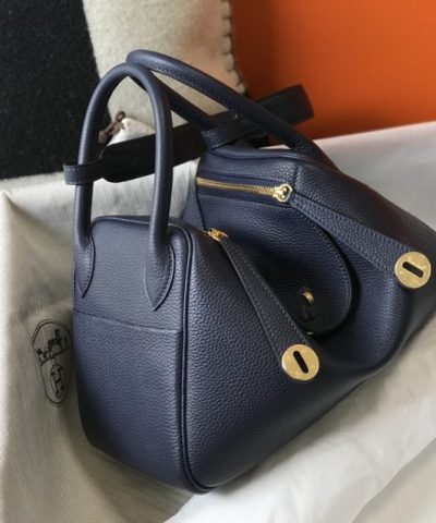 Replica Hermès Lindy Sapphire Blue - designer handbag clone