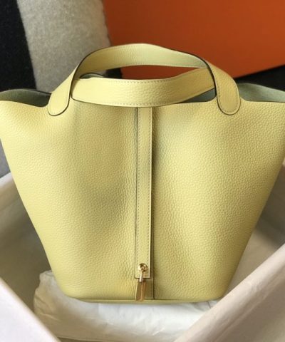 Replica Hermès Picotin Lock Yellow