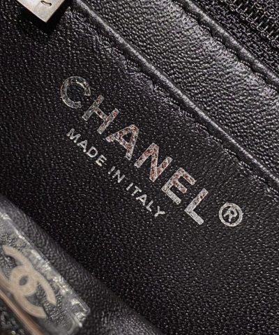 CHANEL 2.55 Mini Bag Black Silver