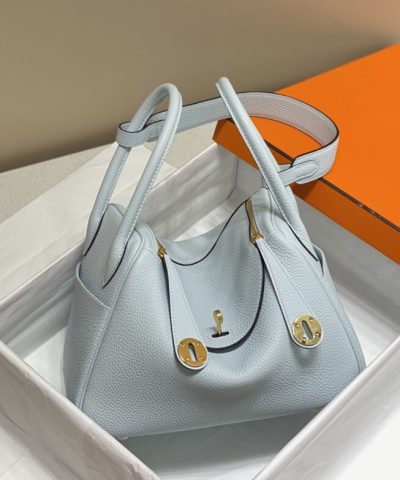 Replica Hermès Lindy Grail Blue