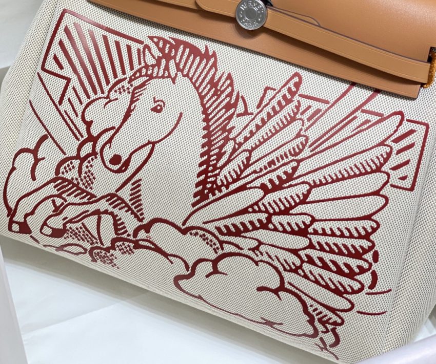 Replica Hermès Herbag 31Cm Brown Horse