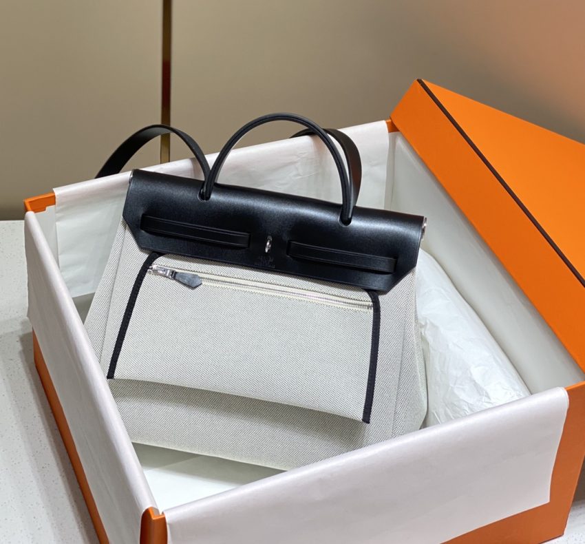 Replica Hermès Herbag 31Cm Blue Horse - affordable luxury replica bag