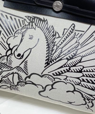 Replica Hermès Herbag 31Cm Black Horse