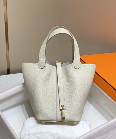 Replica Hermès Picotin Lock White