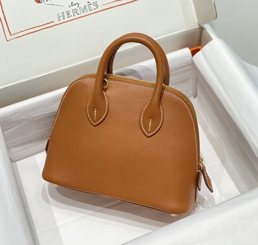Replica Hermès Mini Bolide – Brown - affordable luxury replica bag