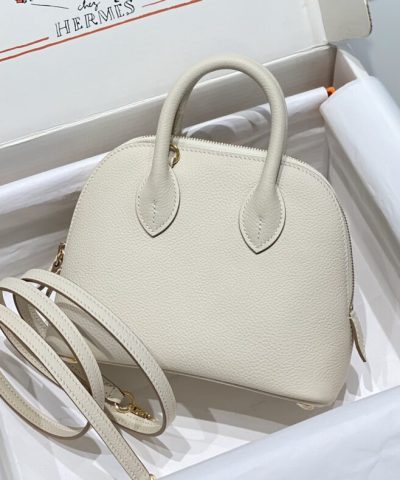 Replica Hermès Mini Bolide – White - 1:1 premium replica handbag