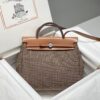 Replica Hermès Herbag 31Cm Brown Plaid - high-end replica designer purse