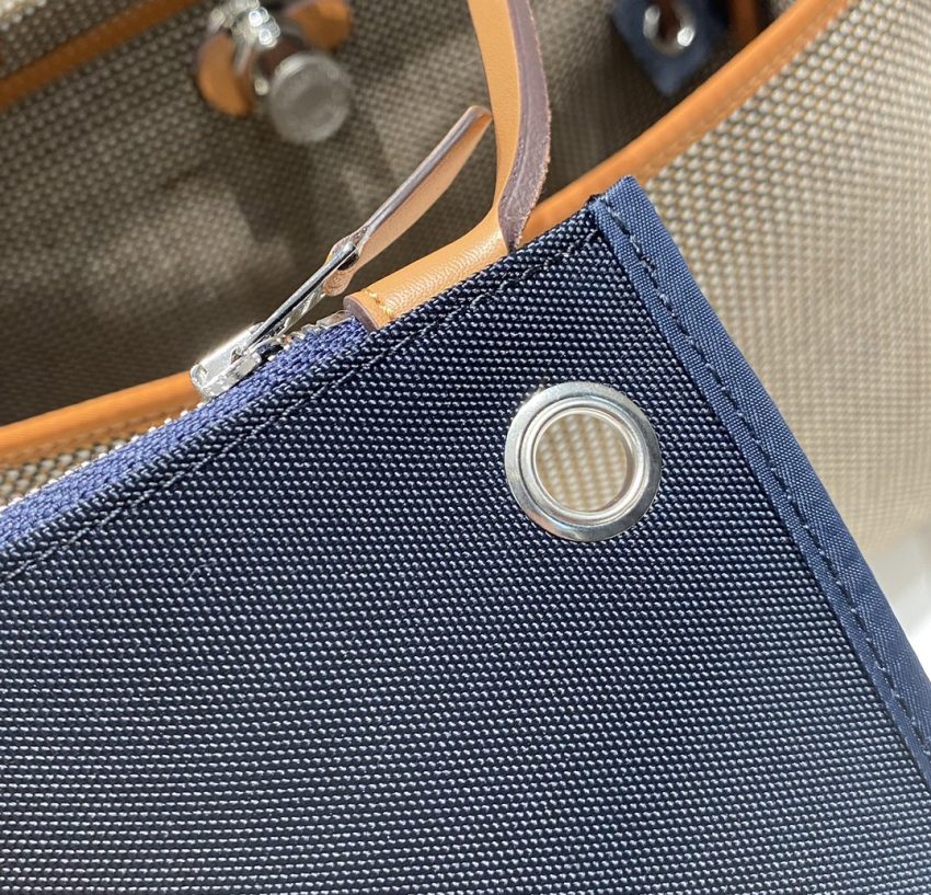 Replica Hermès Herbag 31Cm Brown Plaid - high-end replica designer purse