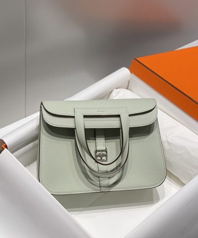 Replica Hermès Halzan Light Green