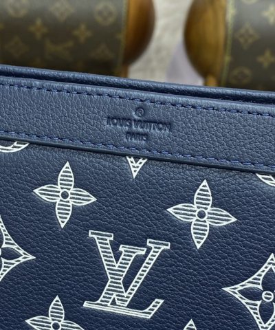 Replica Louis Vuitton Gaston Wearable Wallet Blue - affordable luxury replica bag