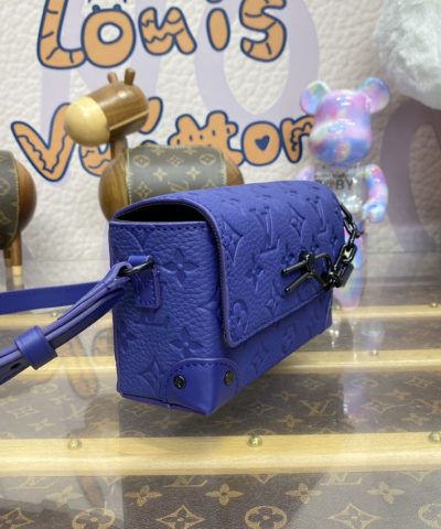 Replica Louis Vuitton Steamer Wearable Wallet Blue - 1:1 premium replica handbag
