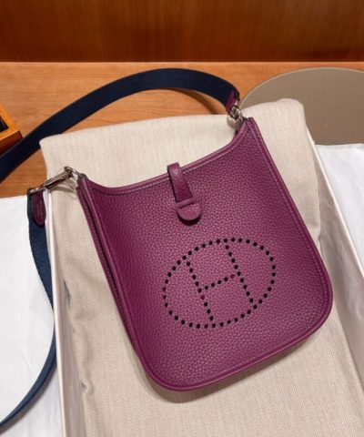 Replica Hermès Evelyne II Tpm Purple - 1:1 premium replica handbag