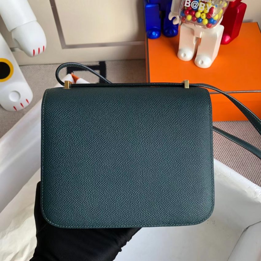 Replica Hermès Constance 18Cm Dark Green
