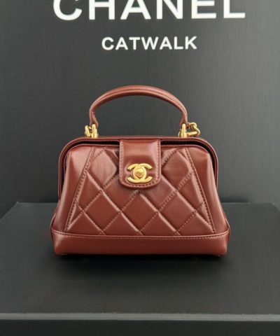 CHANEL Mini Bag with Top Handle - designer handbag clone