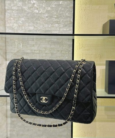 CHANEL 24c Airport Bags Black - top-grade luxury bag dupe