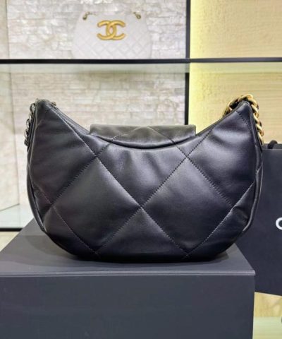 CHANEL 24c Half Moon Bag - elite factory replica handbag