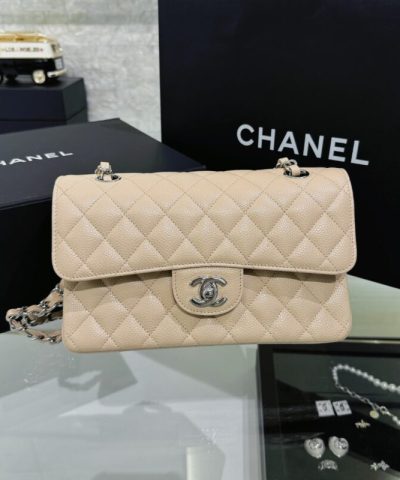 CHANEL Classic Flap 23cm Apricot