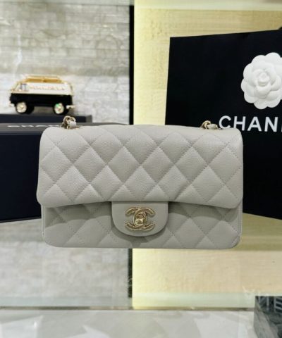 CHANEL Classic Flap 20cm Gray - high-end replica designer purse